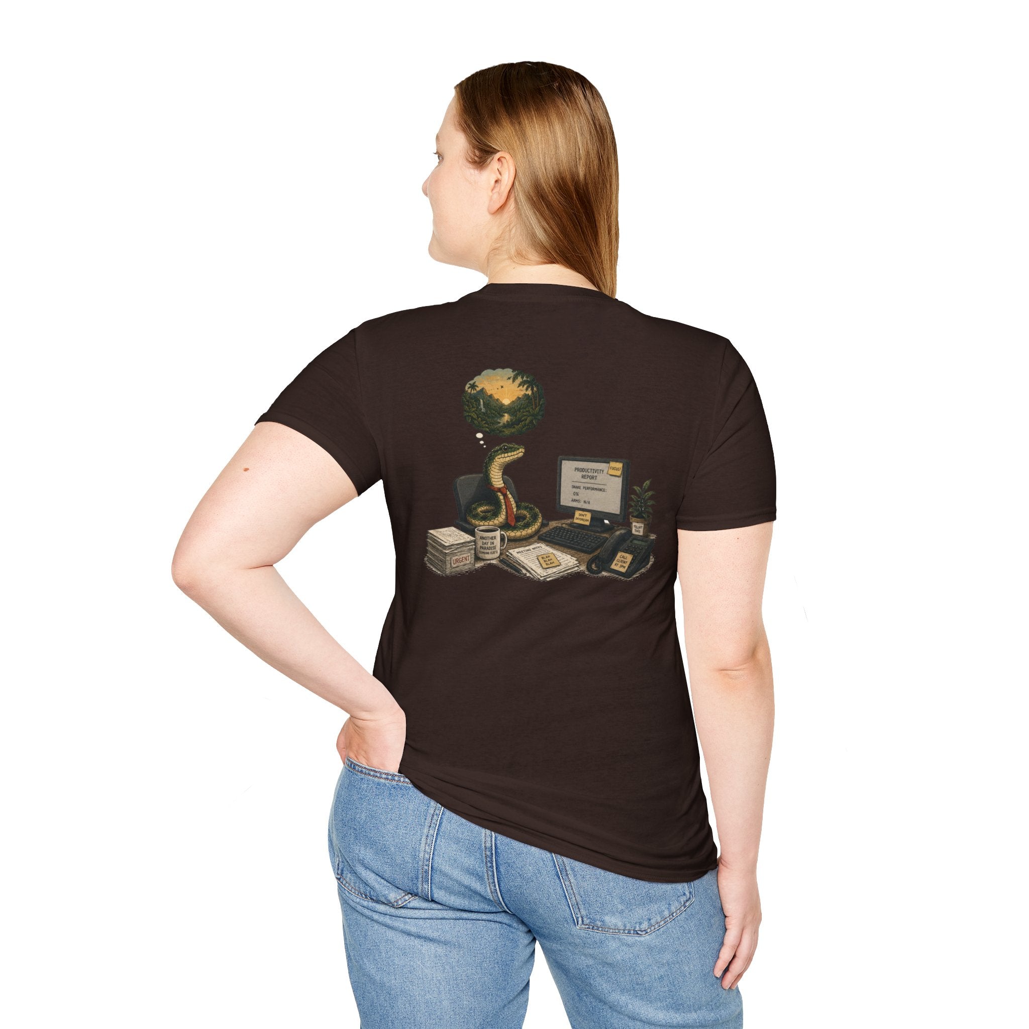 Unisex Daydreaming Office Snake T-Shirt