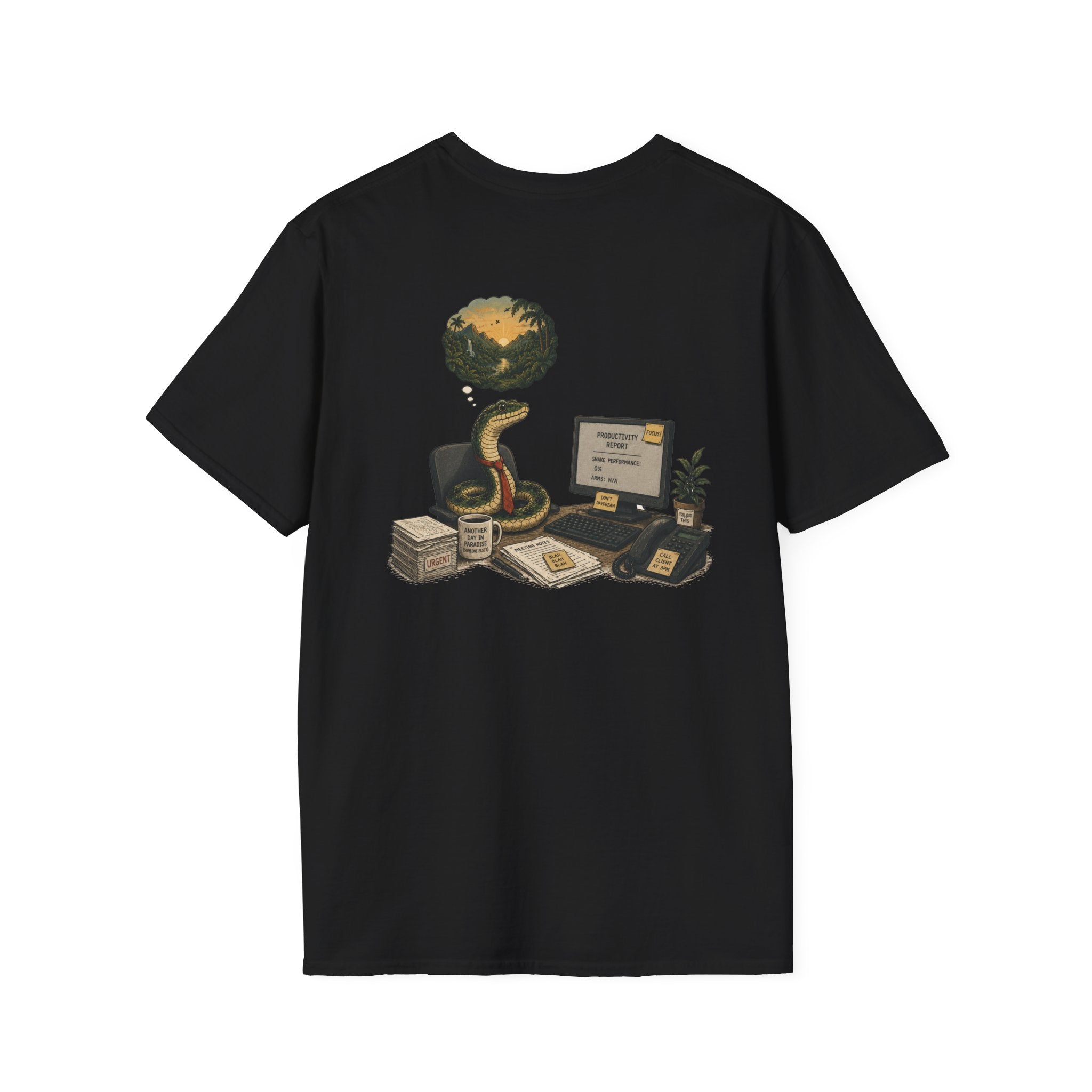 Unisex Daydreaming Office Snake T-Shirt