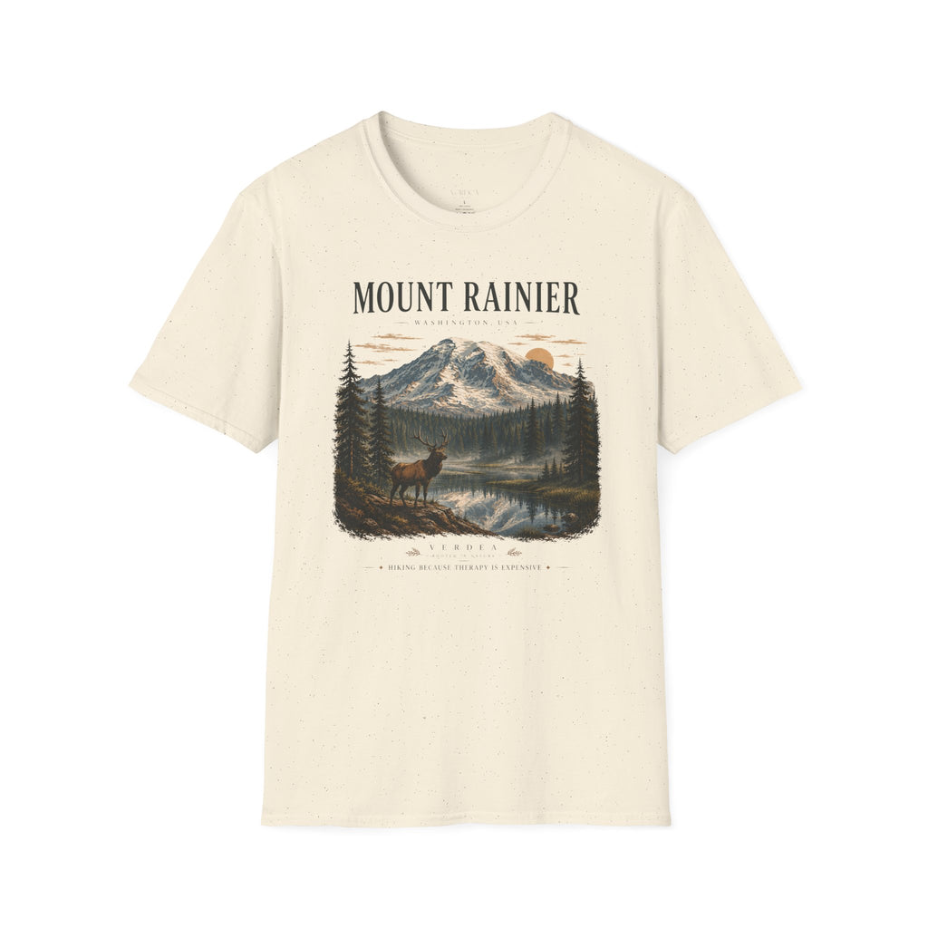 Unisex Mount Rainier Vintage Nature Graphic T-Shirt