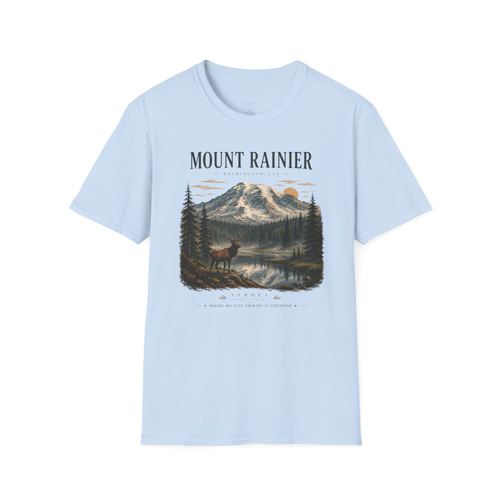 Unisex Mount Rainier Vintage Nature Graphic T-Shirt