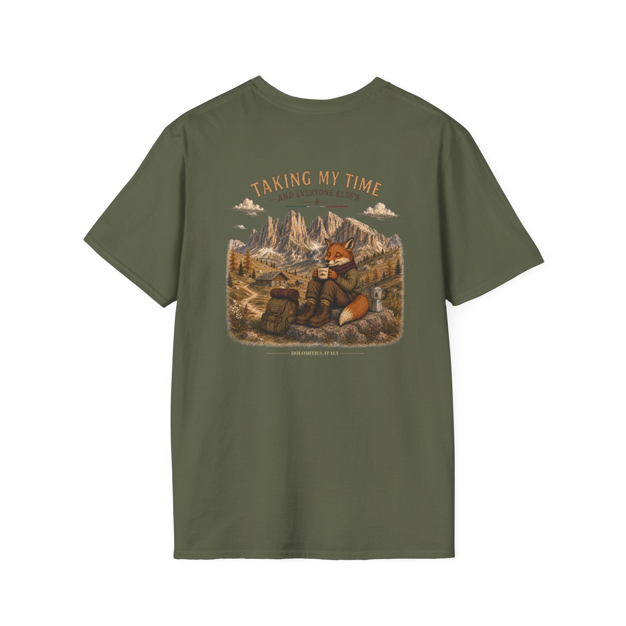 Unisex Dolomites Slow Living Graphic T-Shirt
