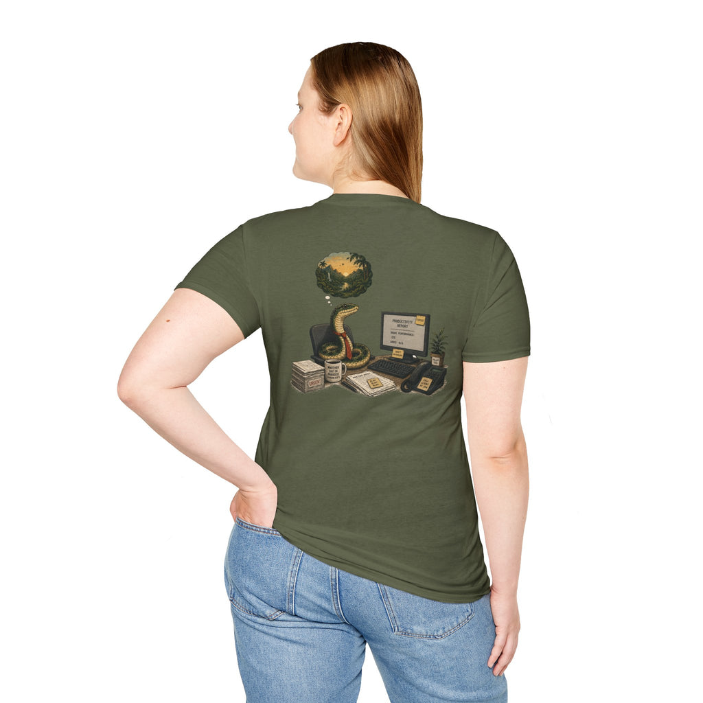 Unisex Daydreaming Office Snake T-Shirt
