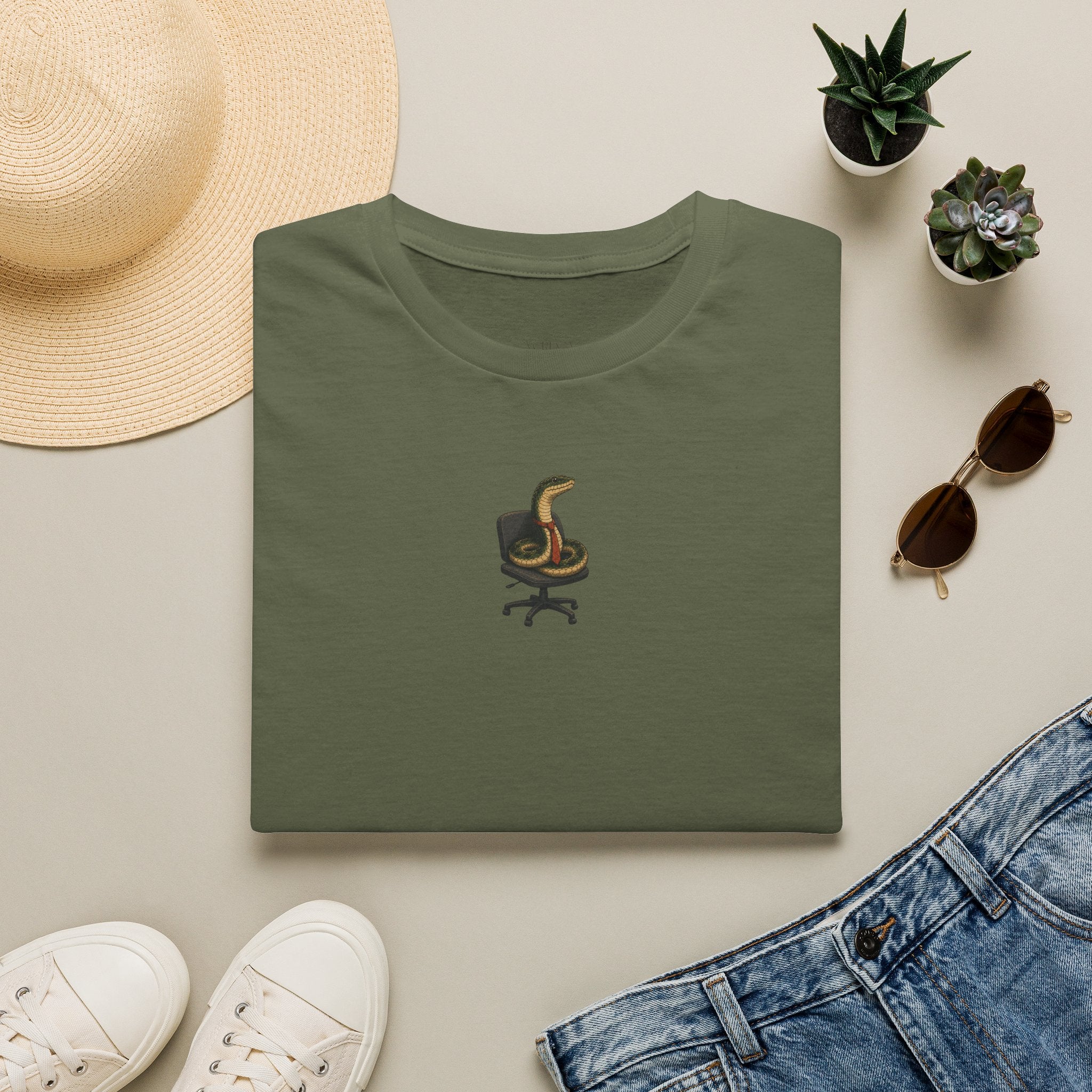 Unisex Daydreaming Office Snake T-Shirt