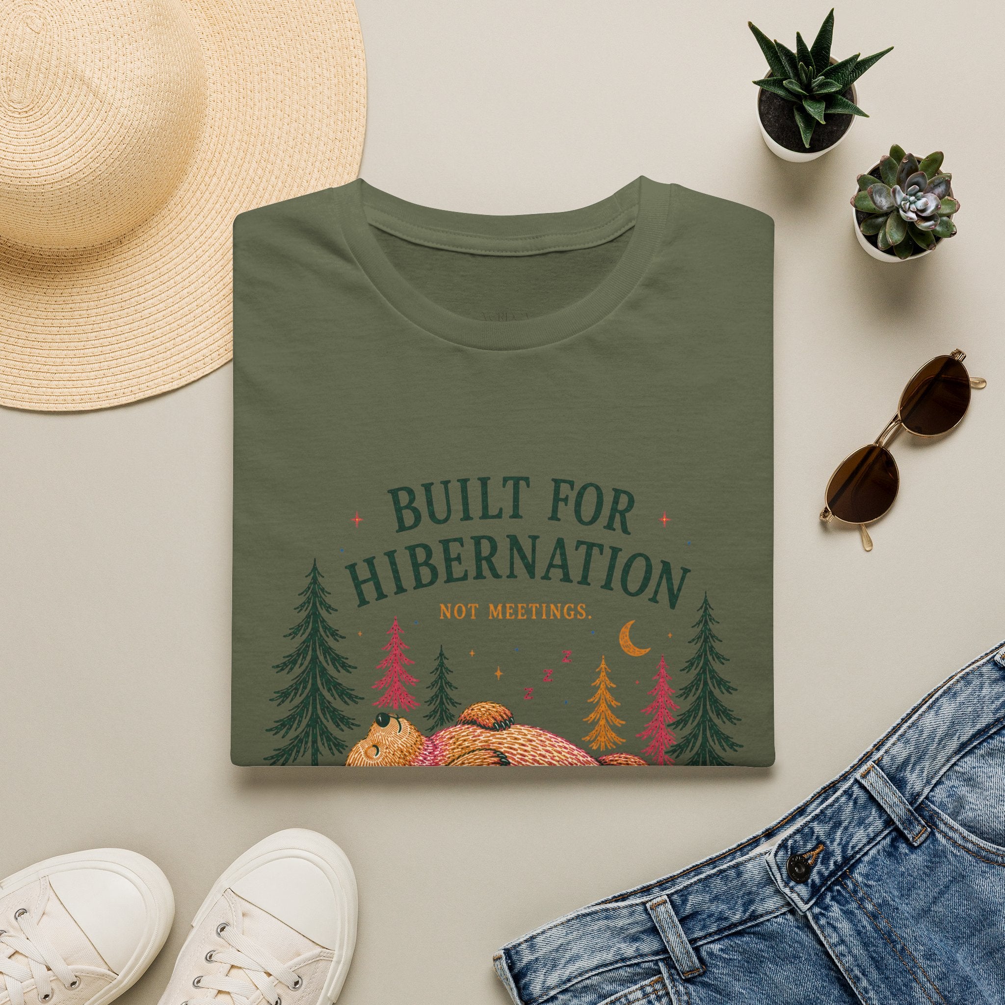Unisex Built For Hibernation Graphic T-Shirt
