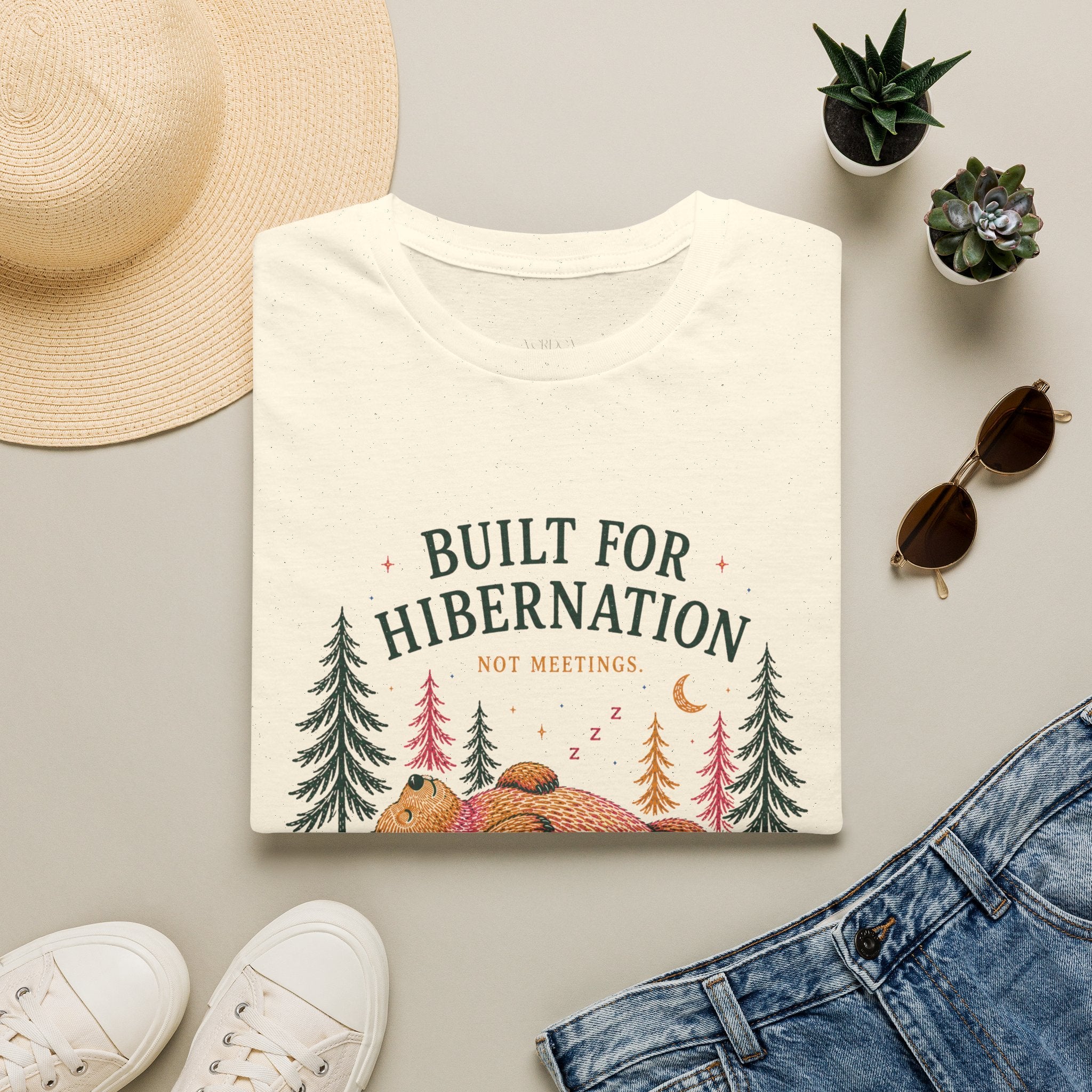 Unisex Built For Hibernation Graphic T-Shirt